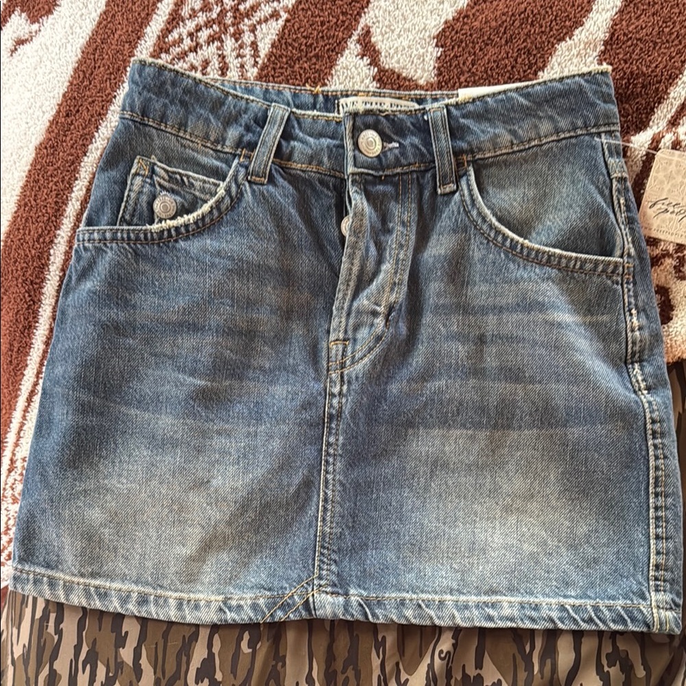 Free people Denim Mini Skirt